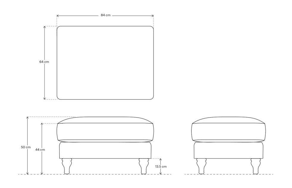 Model 15 Ottoman Linen Pumice