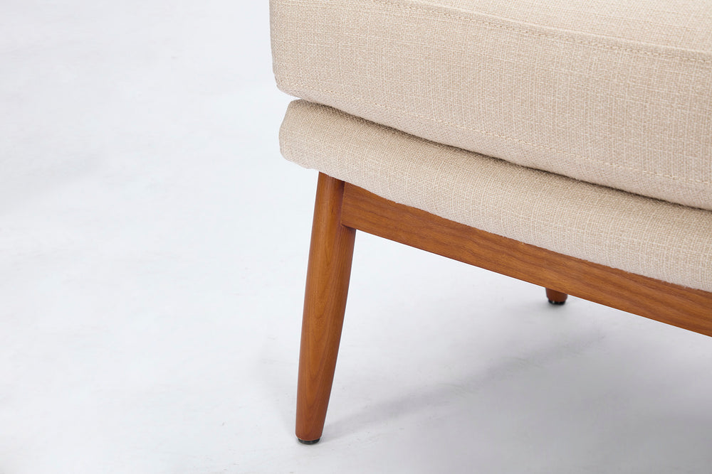 Chair 03 Ottoman Velvet Oatmeal