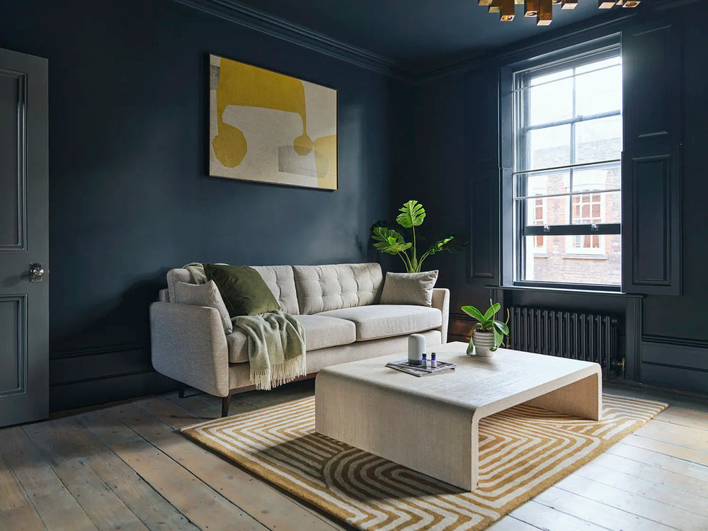 Model 10 3 Seater Sofa Linen Pumice