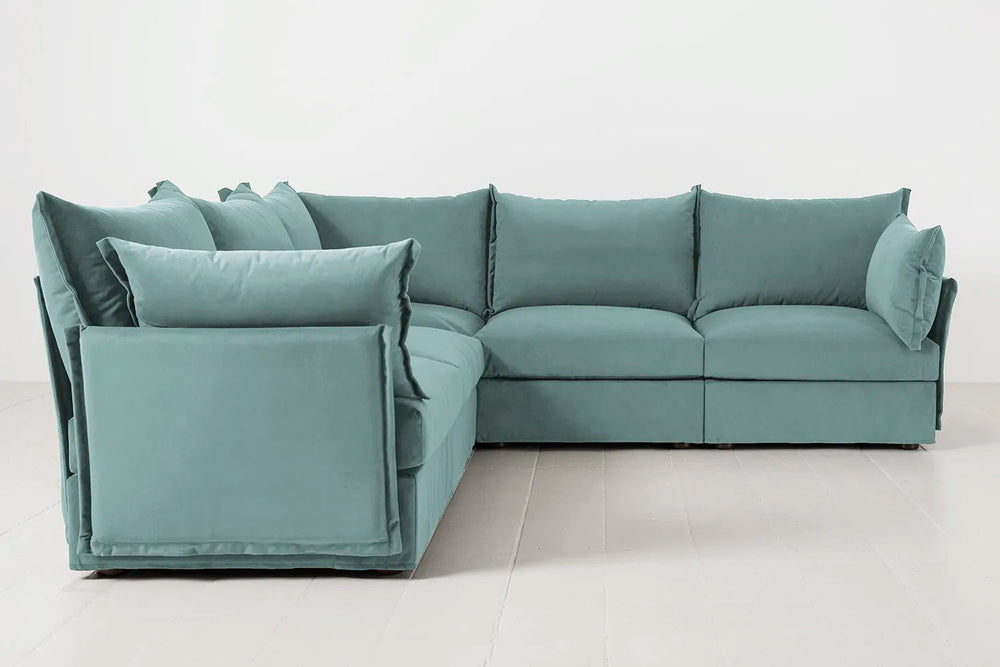 Model 06 Corner Sofa Velvet Airforce