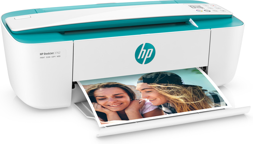 HP DeskJet 3762 All-in-One Printer, Color, Printer for Home, Print, copy, scan, wireless, Wireless; Instant Ink eligible; Print from phone or tablet; Scan to PDF, Thermal inkjet, Colour printing, 4800