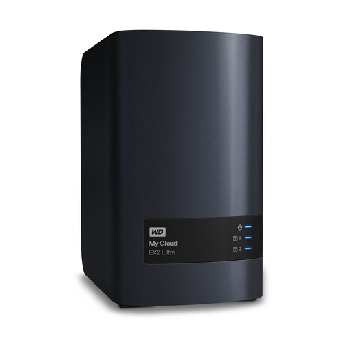 Western Digital My Cloud EX2 Ultra, NAS, Desktop, Marvell, Armada 385, 4 TB, Black