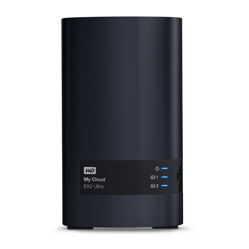 Western Digital My Cloud EX2 Ultra, NAS, Desktop, Marvell, Armada 385, 4 TB, Black