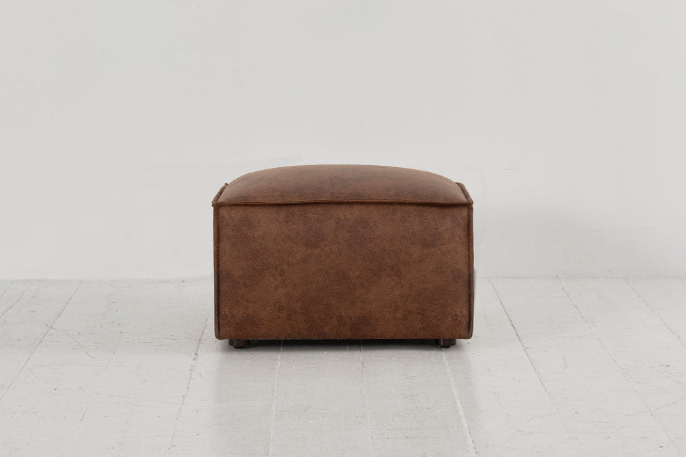 Model 03 Ottoman Faux Leather Chestnut
