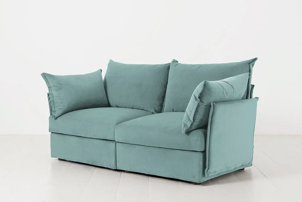 Model 06 2 Seater Sofa Velvet Airforce