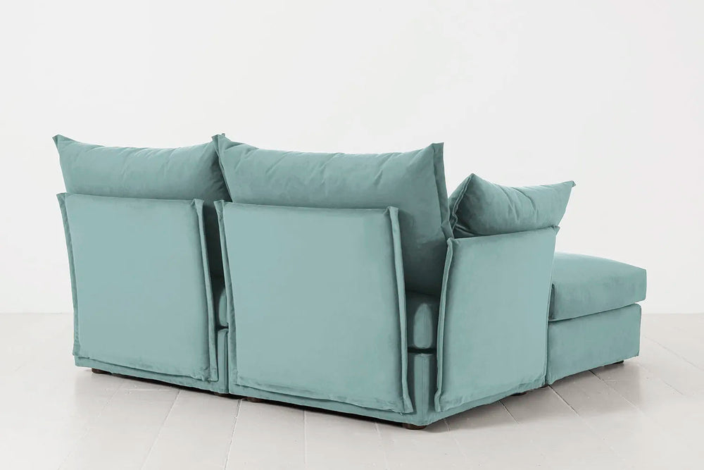 Model 06 2 Seater Sofa Velvet Airforce