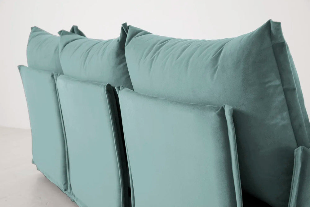 Model 06 3 Seater Sofa Velvet Airforce