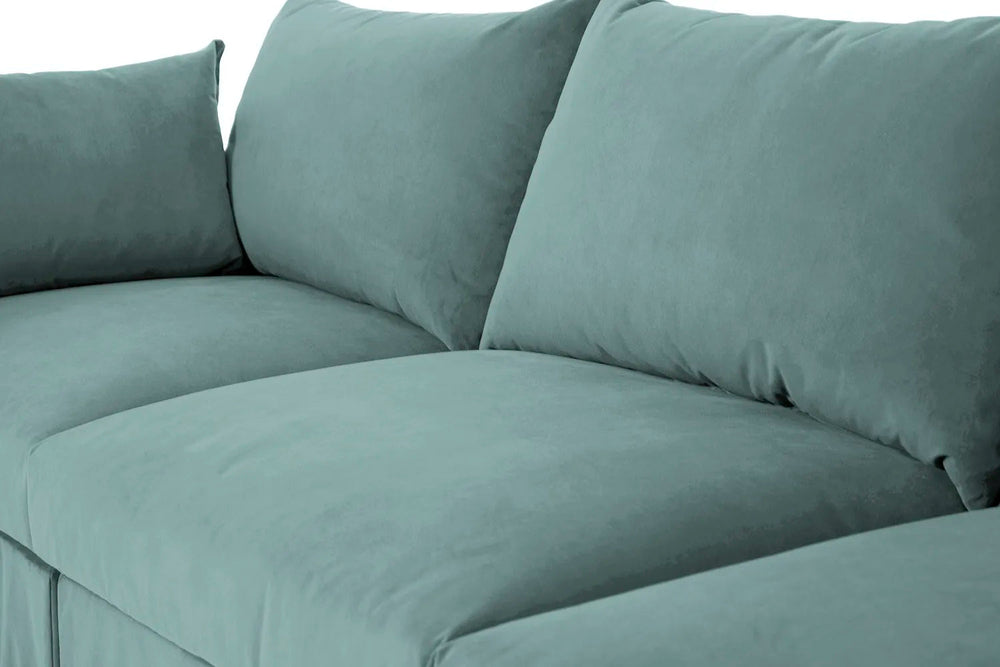 Model 06 3 Seater Sofa Velvet Airforce